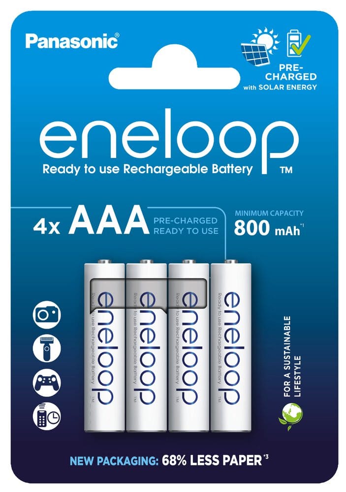Panasonic Eneloop - AAA - 4 pack