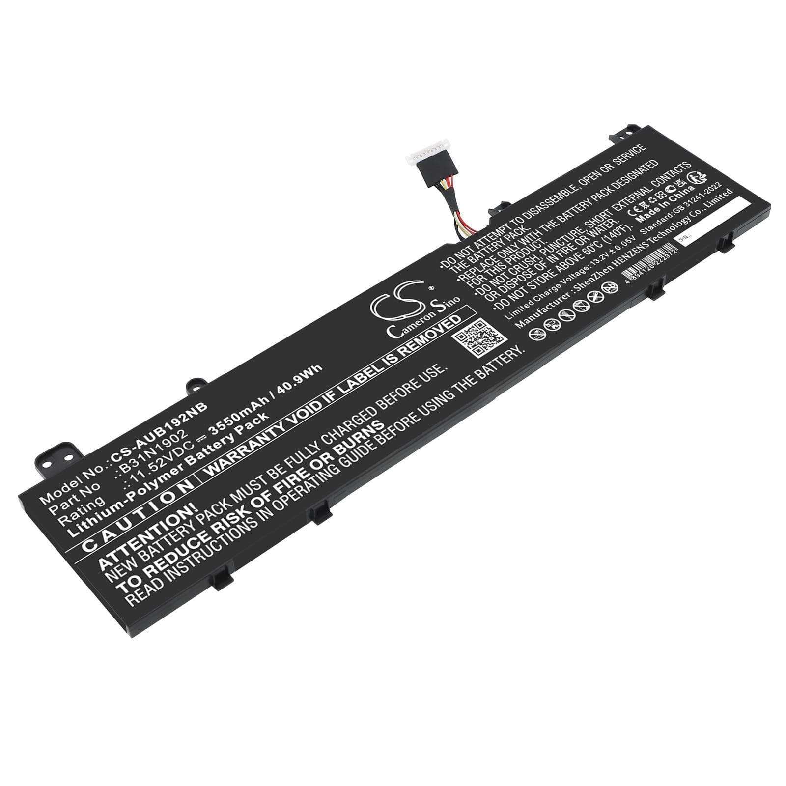 Batteri till Asus mfl - 3.550 mAh