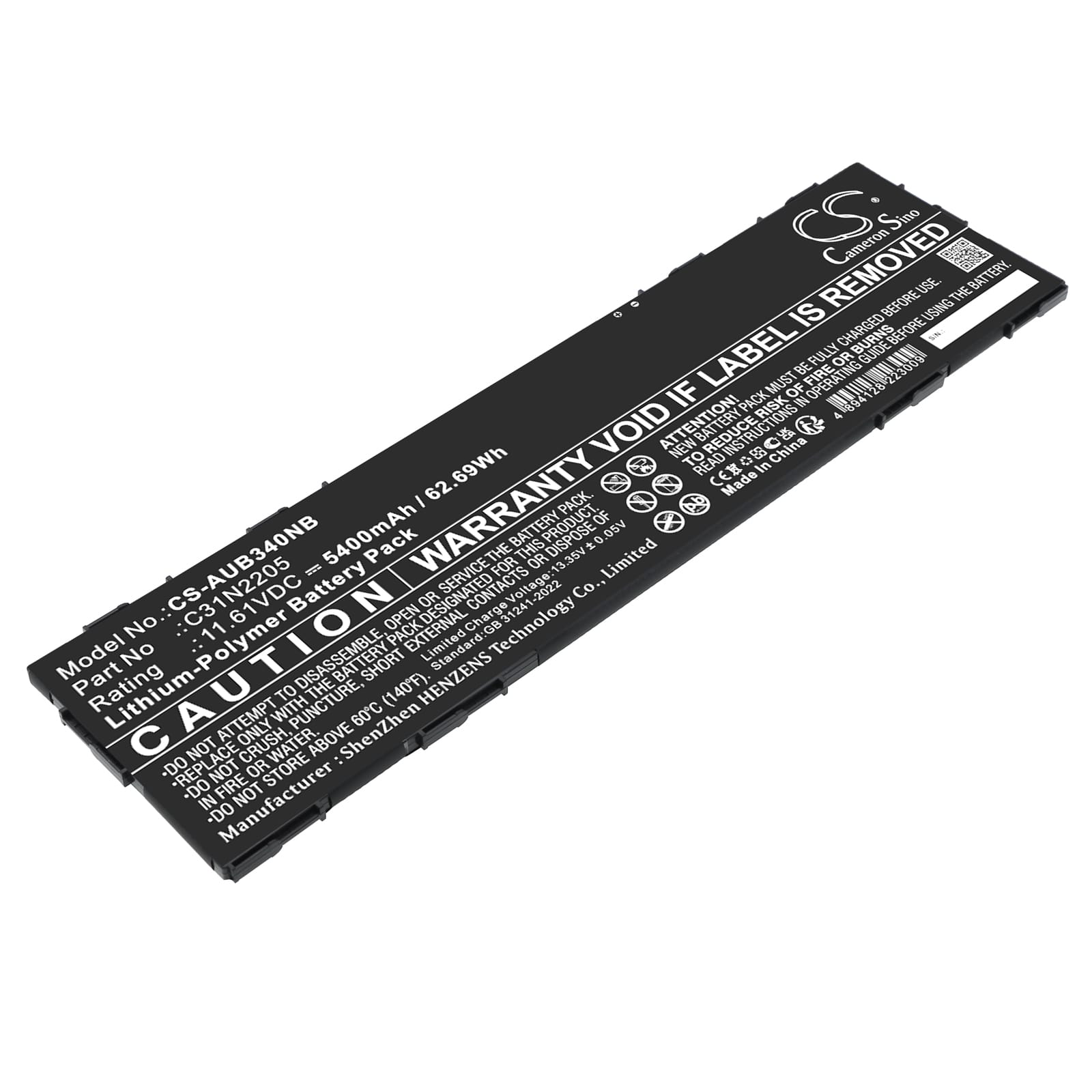 Batteri till Asus B3404CV mfl - 5.400 mAh