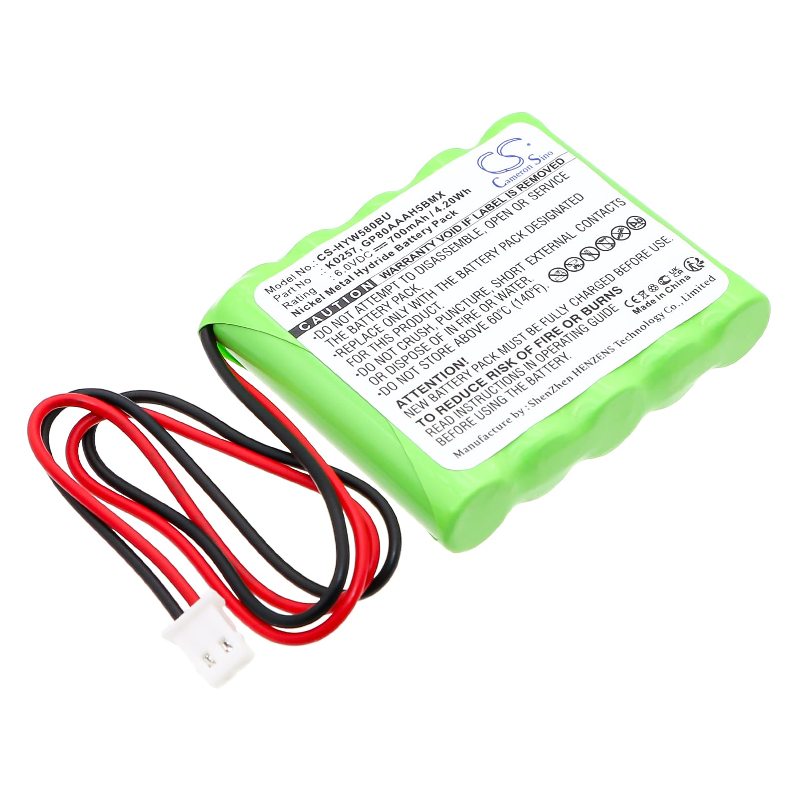 Batteri till Honeywell 55111-05 mfl - 700 mAh