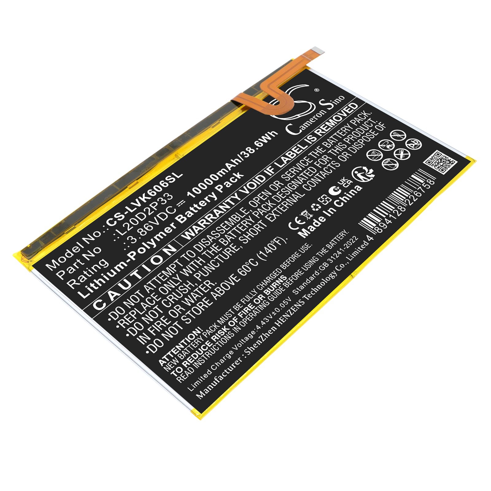 Batteri till Lenovo Yoga Pad Pro mfl - 10.000 mAh