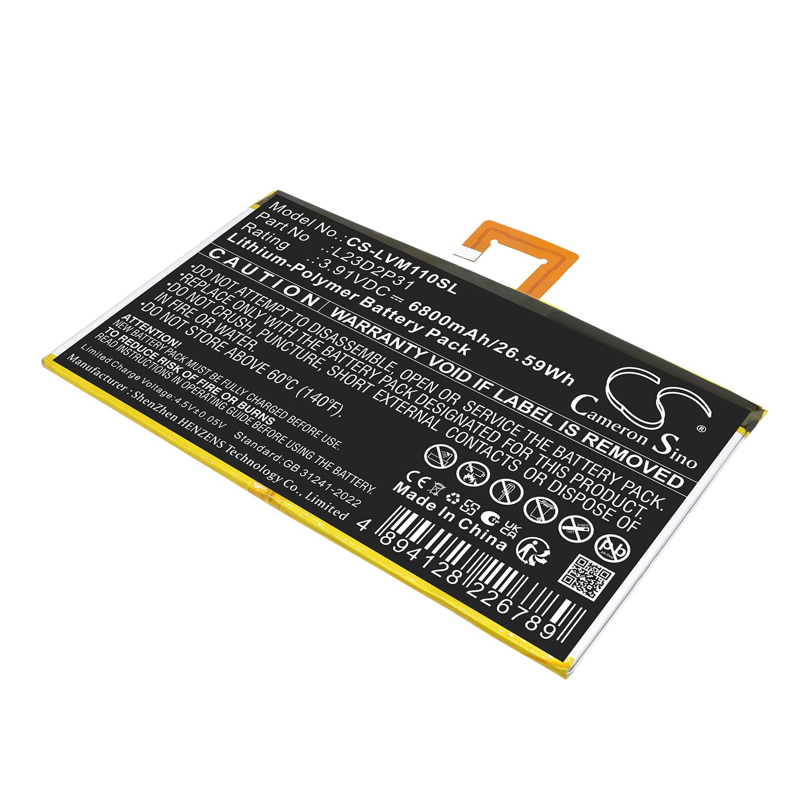 Batteri till Lenovo Pad 2024 TB331FC mfl - 6.800 mAh