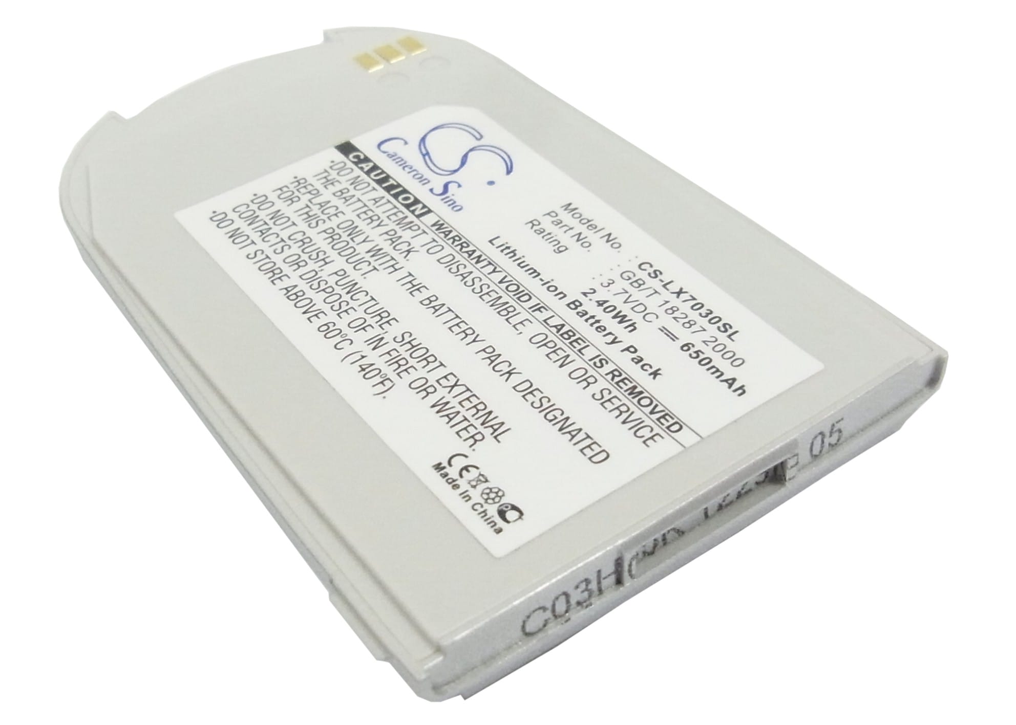 Batteri till LG 7030 mfl - 650 mAh
