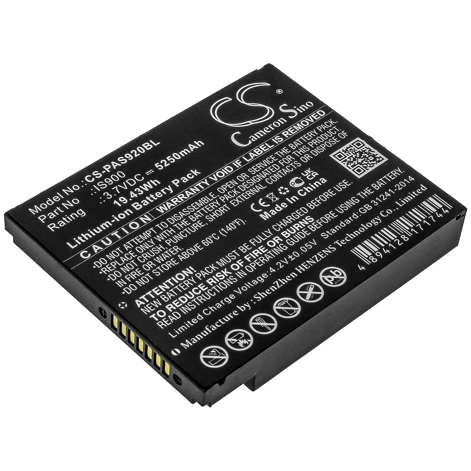 Batteri till Pax A920 mfl - 5.250 mAh