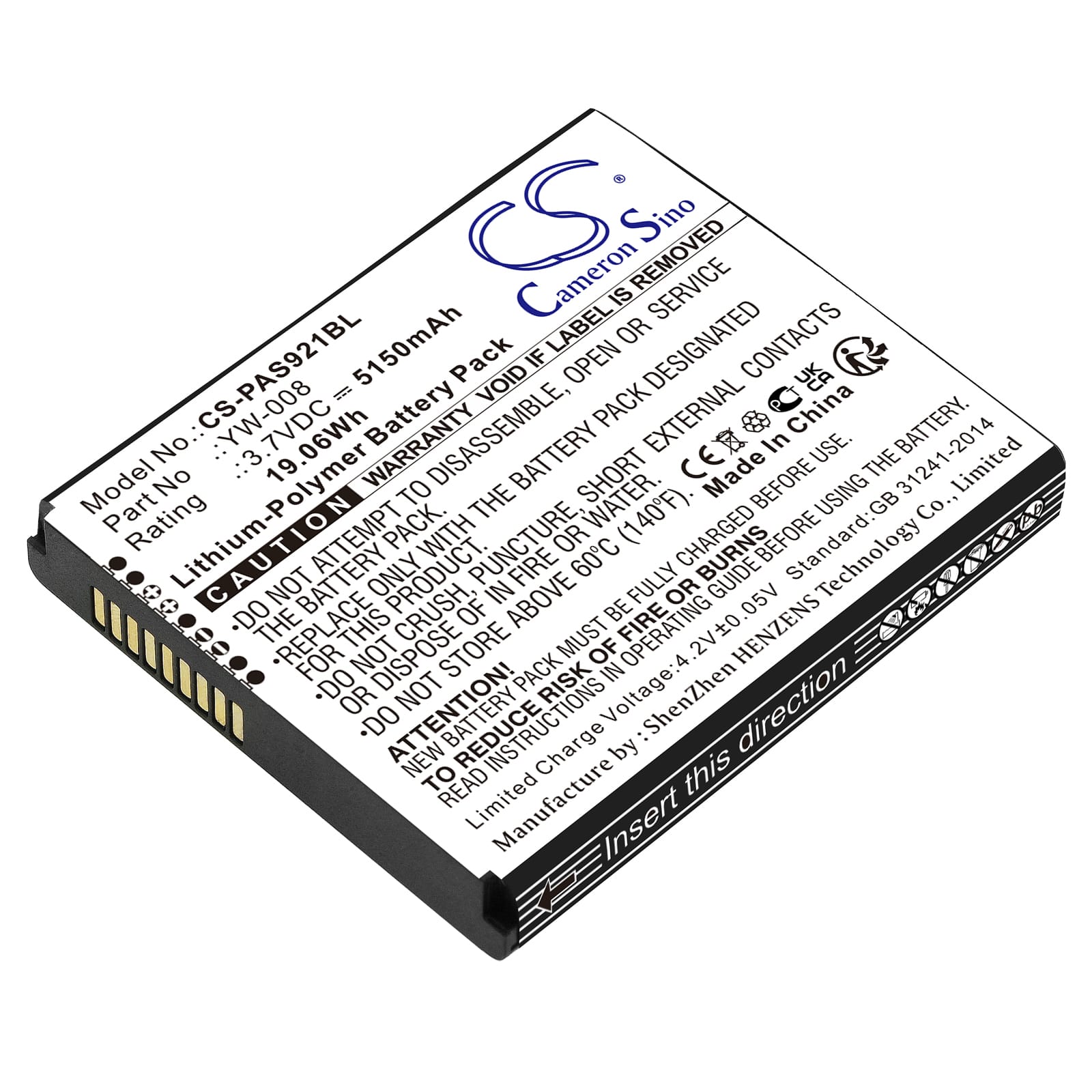 Batteri till Pax A920 Pro - 5.150 mAh
