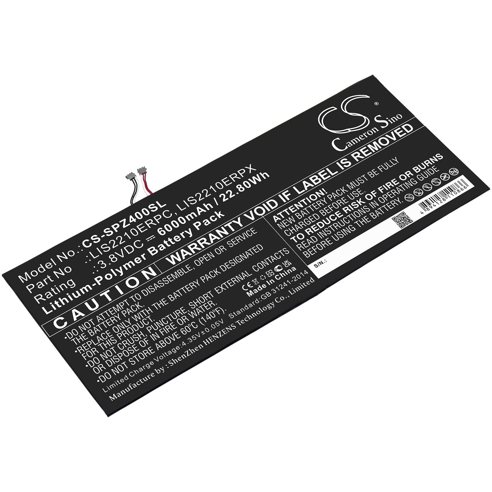 Batteri till Sony Xperia Z4 Tablet - 6.000 mAh