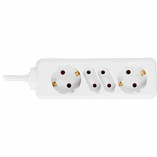 Grenuttag 4 uttag 1.5m Vit