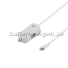 iPhone billaddare med lightning-kontakt