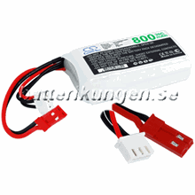 LiPo 3 cell - 11.1 V - 800 mAh