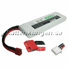 LiPo 2 cell - 7.4 V - 4.000 mAh