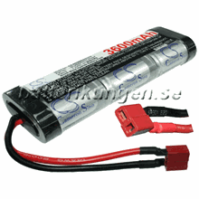 RC Batteri - 7.2 V - 3.600 mAh