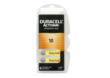 Duracell A10 hörapparatsbatterier - 6 st